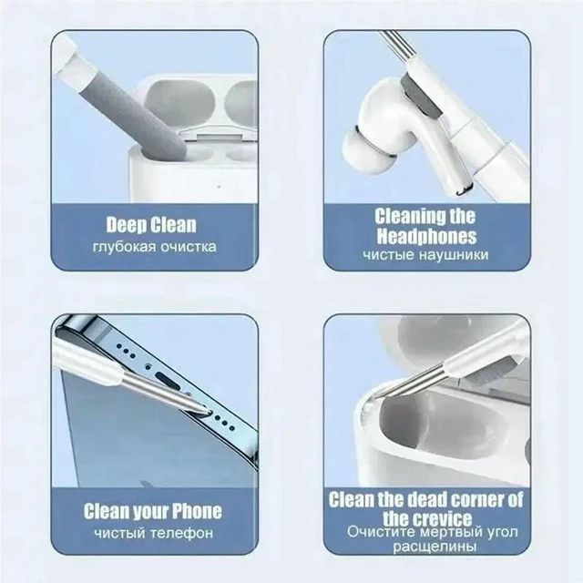 Alt view image 3 of 3 - 10 Pcs Cleaning Soft Brush Bluetooth Earphone Cleaning Brush Earbuds Cleaning Tools Earbuds Case Cleaning Pen White Durable