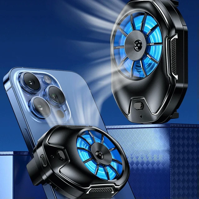 Alt view image 3 of 6 - Mobile Phone Cooler Back Clip Phone Cooling Radiator Gaming Refrigeration Fan Strong Cooling Semiconductor Heatsink for Phone