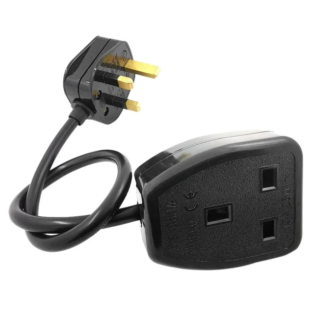 Alt view image 2 of 3 - UK 3 Prong Extension Power Cord,IEC UK Male Plug To Female Outlet Socket Hongkong Power Cable Extented(UK Plug)