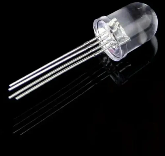 Main image of 50PCS LED RGB 10MM common cathode 4-PINS Super Bright Bulb Lamp