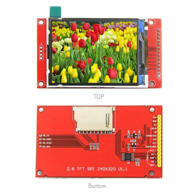Alt view image 2 of 3 - Touch Panel 2.8 Inch SPI TFT LCD ILI9341 Driver Chip Serial Port Module With PBC 240x320 SPI Serial Display
