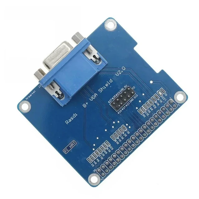 Alt view image 2 of 2 - V2.0 VGA Shield Expansion Board F Raspberry Pi 3B 2B B+/A+ Interface via GPIO
