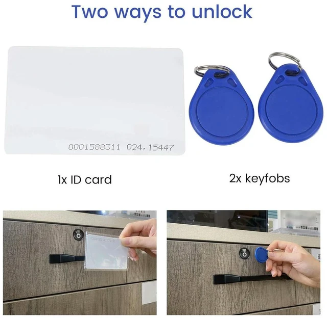 Alt view image 2 of 3 - RFID Electronic Cabinet Lock DIY For Wooden Drawer Cabinet, Ready For Use & Programmable