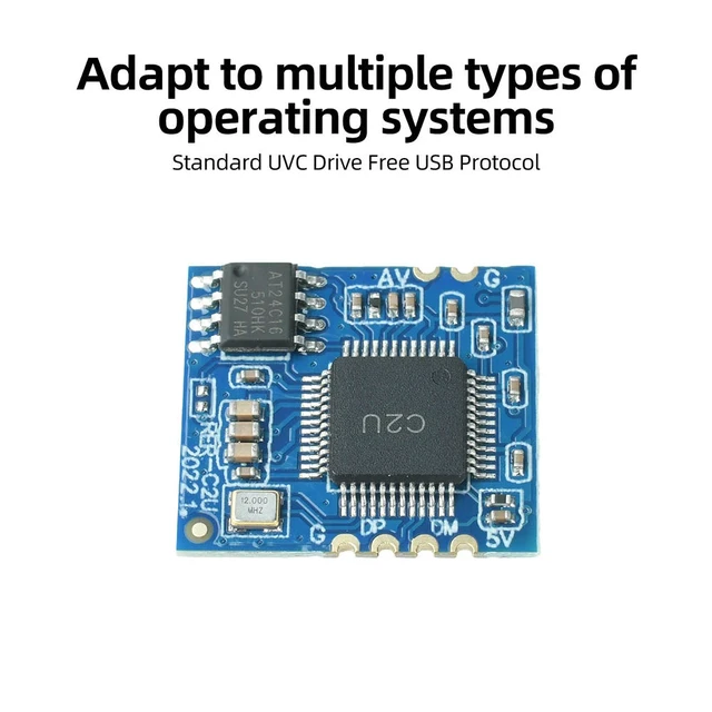 Alt view image 3 of 3 - Analog AV Video To Digital USB Camera Module CVBS To USB Chip UVC Drive Conversion Board Module Accessories