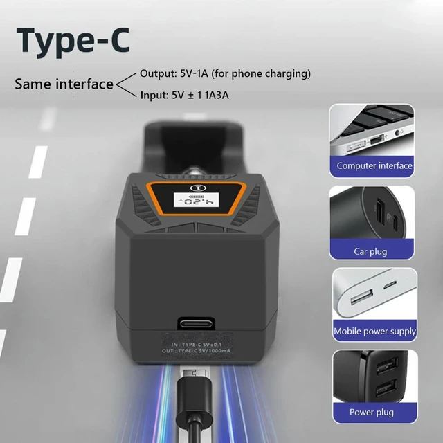 Main image of Charger Rechargeable Charger LCD Display 5V 1A Fast Charger with USB Plug for 3.7V-4.2V Charging