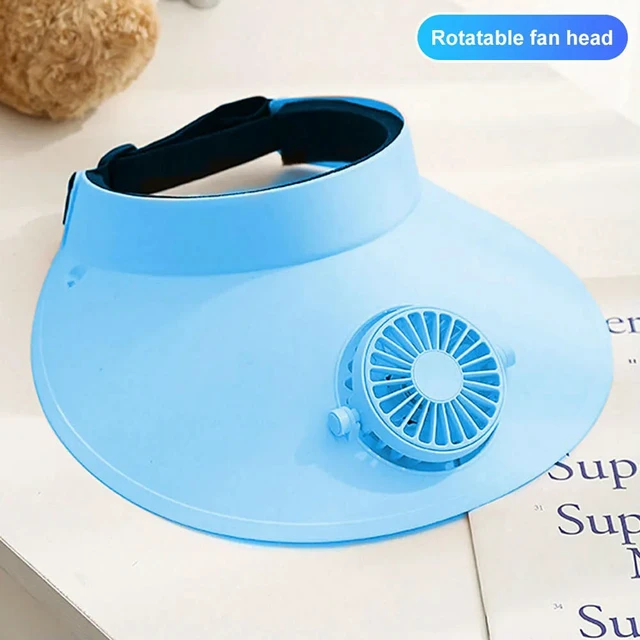Alt view image 2 of 3 - USB Charging Sunscreen Cap Fan Rotatable Sun Protection Hat Fan 3 Wind Speed Cooling Fan Hat Wide Brim for Travel Vacation