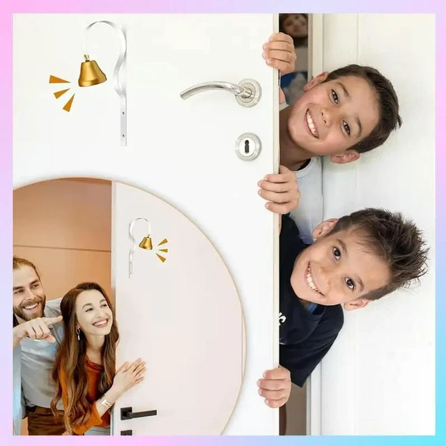 Main image of 4 Pcs Shopkeepers Bell Antique Doorbell Wall Mounted Shopkeepers Doorbell Dog Training Bell Ring Bell For Door Opening