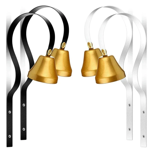Alt view image 2 of 3 - 4 Pcs Shopkeepers Bell Antique Doorbell Wall Mounted Shopkeepers Doorbell Dog Training Bell Ring Bell For Door Opening