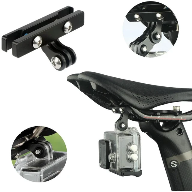 Main image of Bike Seat Rail Mount Bracket Aluminum Alloy Saddle Action Camera Mount Action Camera Mount Adapter for Bike Camera Holder Parts