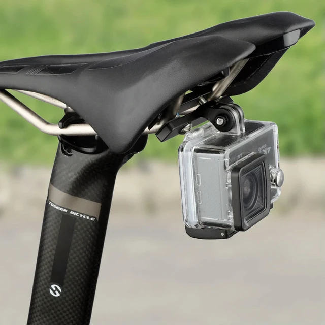 Alt view image 3 of 3 - Bike Seat Rail Mount Bracket Aluminum Alloy Saddle Action Camera Mount Action Camera Mount Adapter for Bike Camera Holder Parts