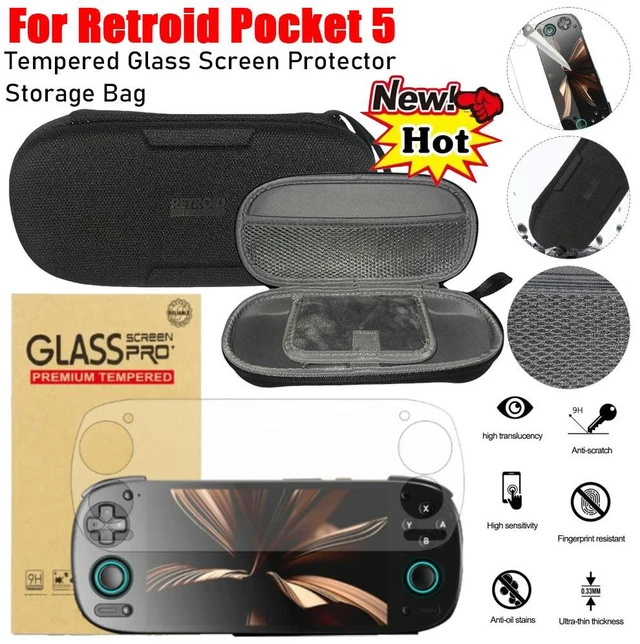 Main image of For Retroid Pocket 5 Game Console Screen Protector Film Anti-Scratch 9H Screen Tempered Film Tempered Glass Protective Film