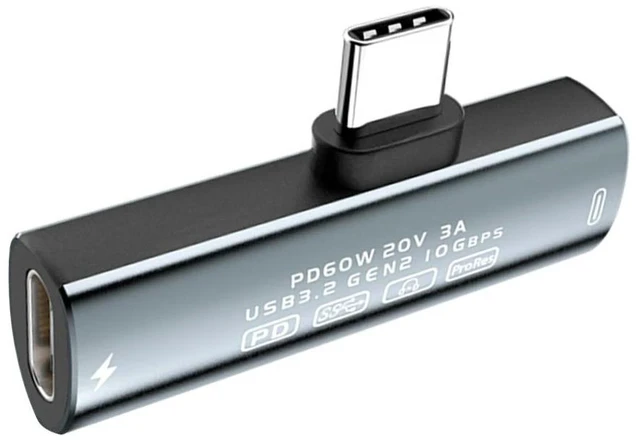 Alt view image 3 of 3 - 2 In 1 USB-C Splitter Cable Type C To Dual Type-C PD60W Fast Charge 10Gbps Data Transfe