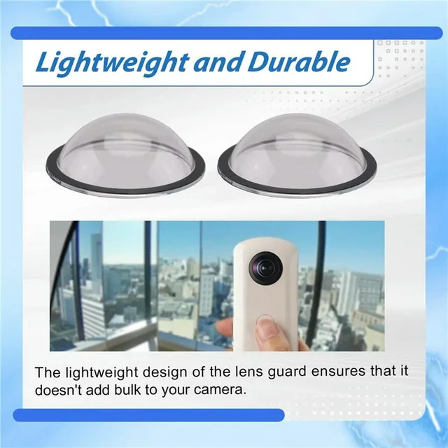 Alt view image 3 of 3 - Protective Lens Guard For Ricoh Theta SC2/S/V PC- Fit For Ricoh Cameras Cover Kit Included