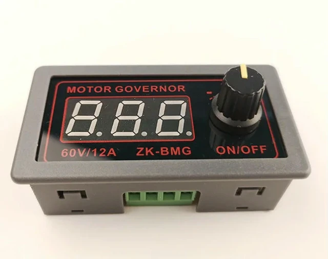 Alt view image 2 of 3 - DC 9-60V 12v 24v 36V 48V 12A DC Motor Controller PWM Adjustable Speed Digital display encoder duty ratio frequency ZK-BMG