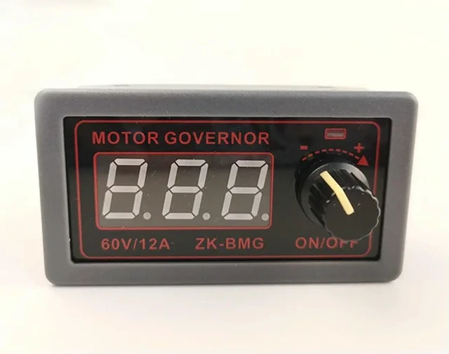 Alt view image 3 of 3 - DC 9-60V 12v 24v 36V 48V 12A DC Motor Controller PWM Adjustable Speed Digital display encoder duty ratio frequency ZK-BMG