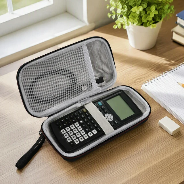 Alt view image 2 of 3 - Carrying Case for TI-84 Plus Graphing Calculator Hard Shell Protective Bag