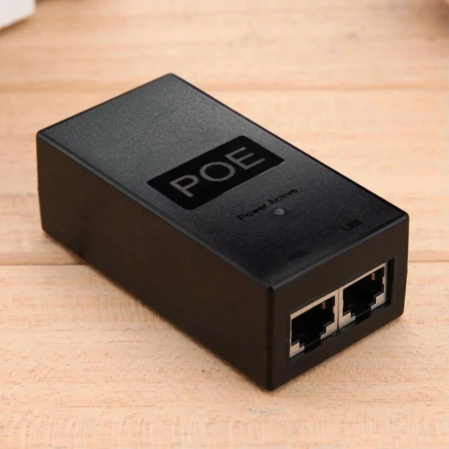 Main image of 48V 0.5A 24W Desktop POE Power Injector Ethernet Adapter Surveillance CCTV