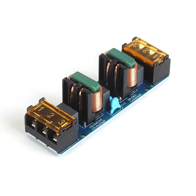 Alt view image 2 of 3 - AC Power EMI Filter 25A 50/60Hz Noise Suppressor Audio Power Purifier PCB Dual-Stage Common Differential Mode Suppression Unit