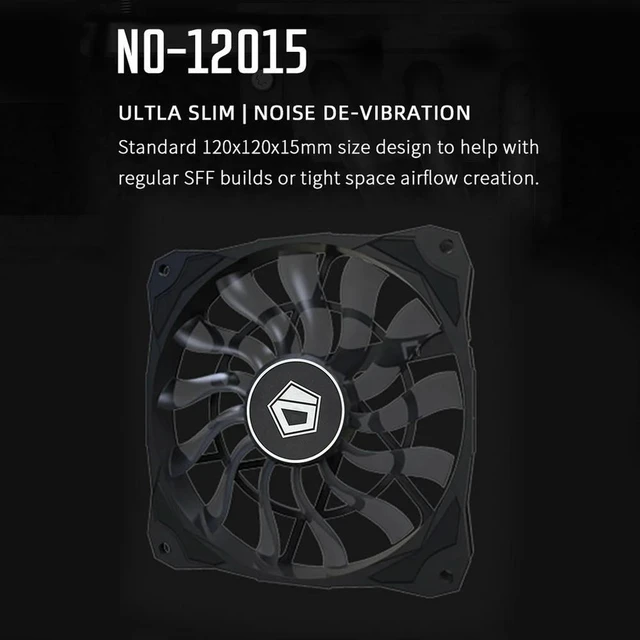 Alt view image 2 of 3 - Video Graphics Card Water Cooler Radiator 12cm Chassis Cooling Fan 4 Pin Silent CPU Radiator Heatsink Cooler