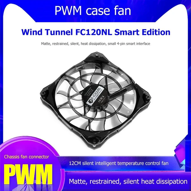 Alt view image 3 of 3 - Video Graphics Card Water Cooler Radiator 12cm Chassis Cooling Fan 4 Pin Silent CPU Radiator Heatsink Cooler