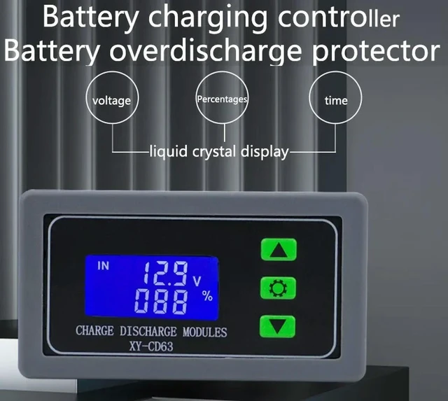 Alt view image 2 of 3 - XY-CD63 30A charging control module full power off DC voltage protection under voltage power loss protector Module