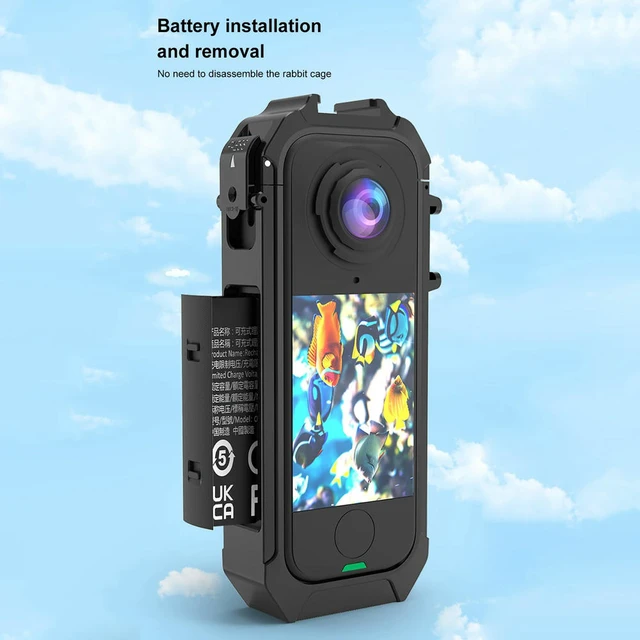 Alt view image 3 of 3 - Action Camera Frame Magnetic Quick Release Housing Case with 1/4 Threads Cold Shoe Mount for X4 Air Camera Accessories