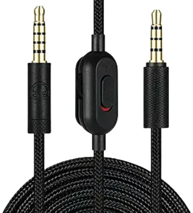 Main image of 2m Aux Cord with Volume Controller and Mute Headphone Cable Game Headphone Audio Cable Replacement for GPRO X G233 G433