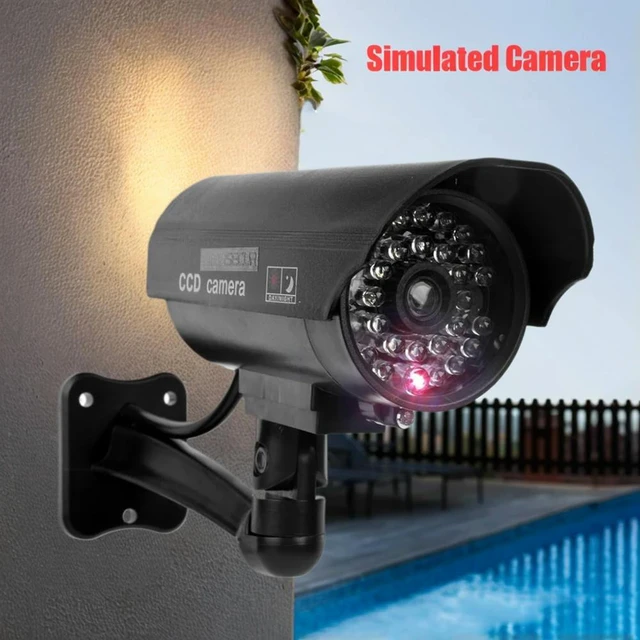 Main image of Outdoor Dummy Camera Flashing Red LED Indoor Fake CCTV Camera