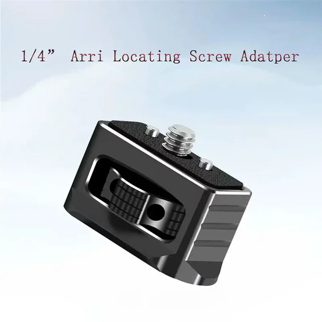 Alt view image 2 of 3 - Universal 1/4" Arri Locating Hole Screw Adapter With 1/4" Screw Dual Spring-Loaded Pins 1/4" For Magic Mounting Plate