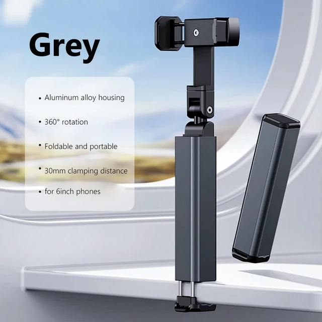 Alt view image 2 of 3 - Universal in Flight Airplane Foldable Hook 360 Degree Rotation Phone Holder for 15/14/13/12 & All Phones