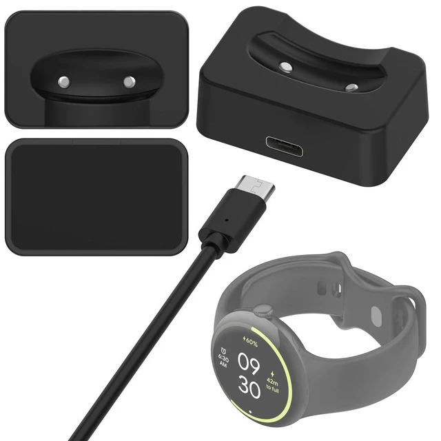 Alt view image 2 of 3 - Quick Charge Docks for Google Pixel Watch 4 Replacement Fast Quick Charges Stand Type-C Powered for Pocket Business Trips Office