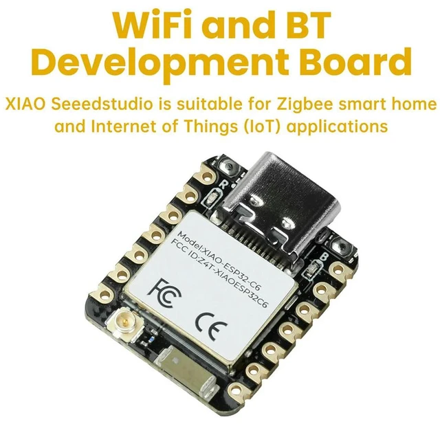 Alt view image 3 of 3 - ESP32-C6 BT Development Board XIAO Seedstudio Module for Zigbee Home LOT Type C