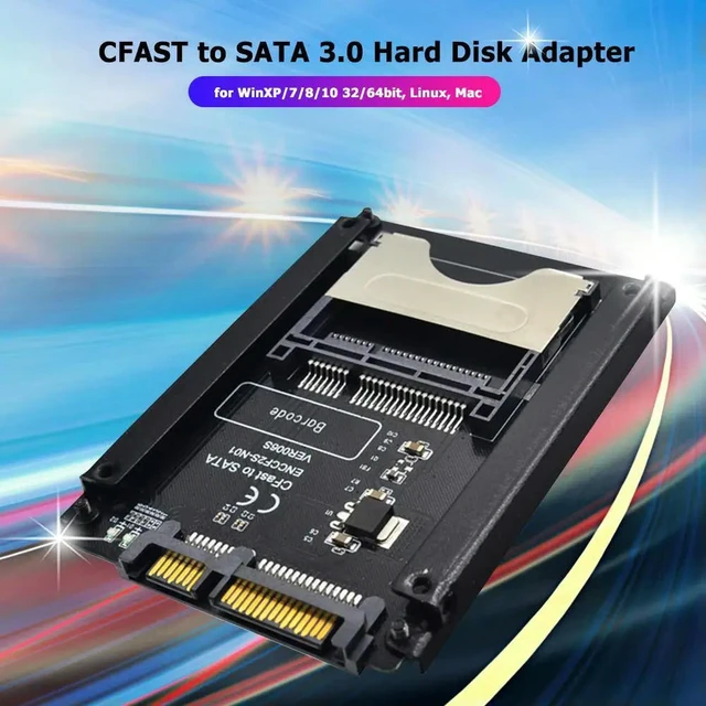 Alt view image 2 of 3 - CFAST to SATA 3.0 Hard Disk Adapter Card 22 Pin SATA CFAST Card Reader Converter