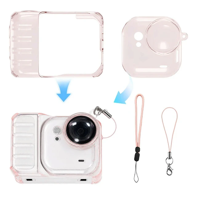 Alt view image 2 of 3 - TPU Transparent Cover for Go Ultra Protective Shell with Lens Cap & Lanyard for GO Ultra Action Camera