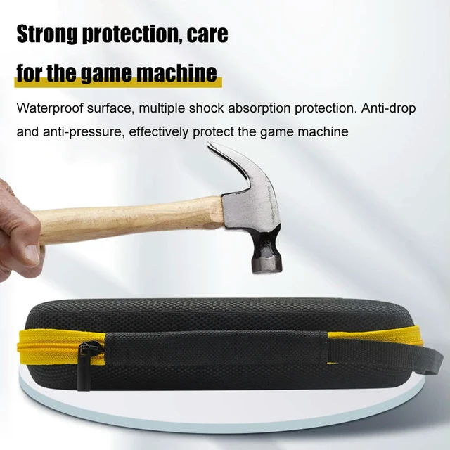 Alt view image 3 of 3 - Travel Carry Bags Waterproof Handheld Game Console Bag Wear-resistant With Lanyard Lightweight for RG405M/RG351P/351M