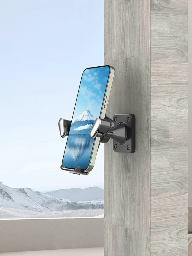 Alt view image 3 of 3 - Mobile Phone Stand 360 Degree Adjustable Mobile Cell Phone Holder Fit 4.7-7.2 Inch phone for Shower Mirror and Kitchen