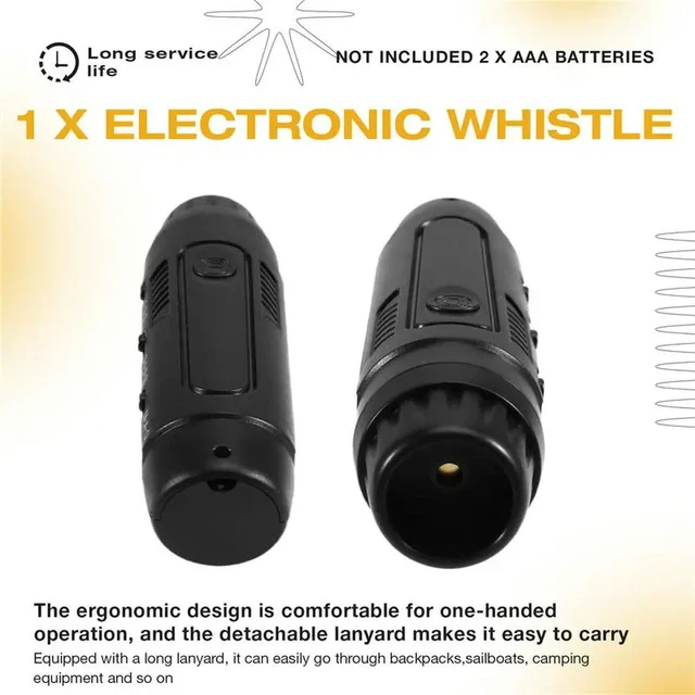 Alt view image 3 of 3 - Handheld Electronic Hand Emergency Whistle For Referees, For Teachers, C Coaches, Soccer Football Volleyball