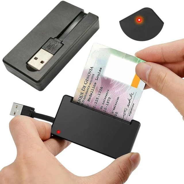 Alt view image 3 of 3 - SIM/CAC Card Reader Plug and Play Memory Card Adapter Compatible for Linux MacOS