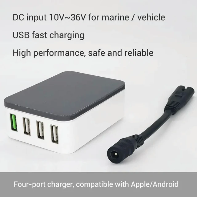 Alt view image 3 of 3 - USB Fast Charging DC DC Power Supply 12V 24V 36V TO 5V QC 2.0 3.0 Quick Charger Module For