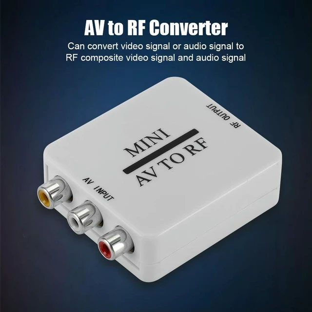 Main image of Multi-functional Classic AV To RF Video Converter Practical HD Video Adapter Support RF 67.25/61.25MHz Amplifier