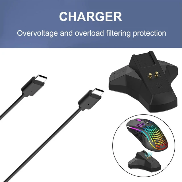 Alt view image 2 of 3 - Mouse Charging Dock Charge Status Indicator Mouse Charging Station Mouse Base Charger for Viper /Basilisk