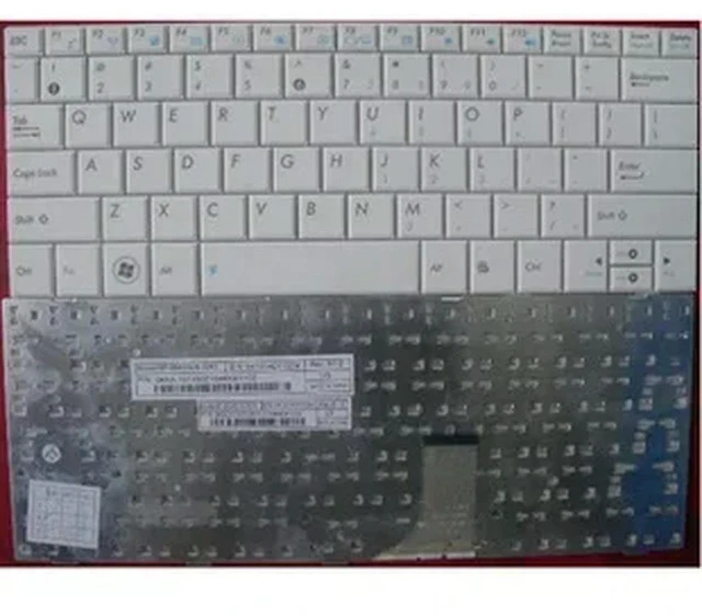 Alt view image 2 of 3 - Laptop Keyboard for 1005HA 1005 HA 1008HA 1008 HA White US Layout