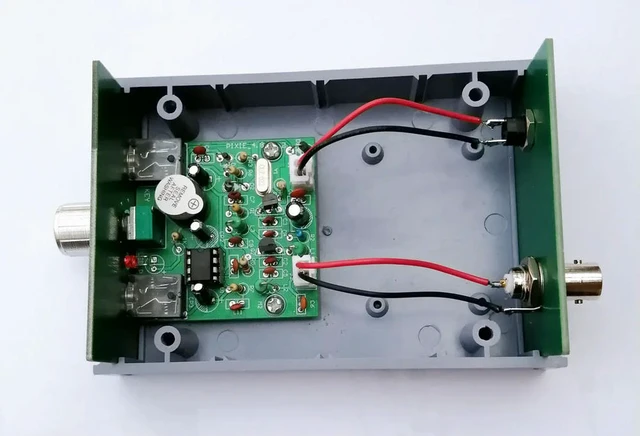 Alt view image 3 of 3 - Super PIXIE CW short wave machine complete set of parts with shell 7023KHZ For Module Board