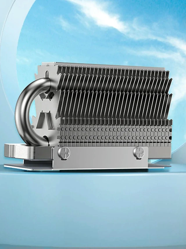 Alt view image 3 of 6 - SSD Radiator Aluminum Fins SSD Cooler Radiator Double Bonding Welded Antigravity Heat Pipe for M.2 2280 Solid State Drive