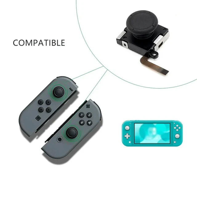 Alt view image 2 of 3 - 25PCS Set 3D Analog Joystick+Screwdriver+Joystick Cap For NS Switch Lite Joycon Controller Repair Accessories