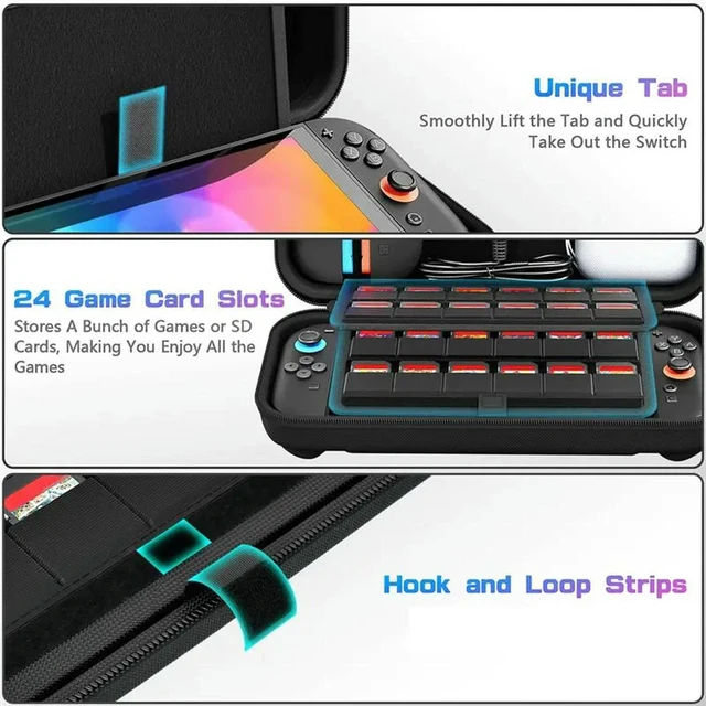Alt view image 2 of 6 - For Switch 2 Case For Switch 2 Console Case For Switch 2 Accessories Case For Switch 2 Game Cartridges Case