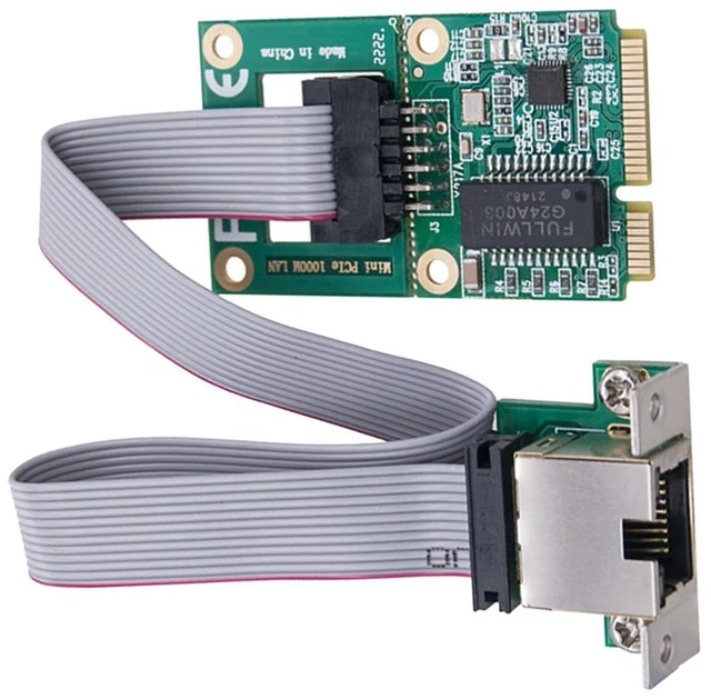 Main image of Mini PCI-E Network Card 10/100/1000M Gigabit Ethernet NIC Adapter Mini PCI Express Gigabit Ethernet Card for Desktop PC