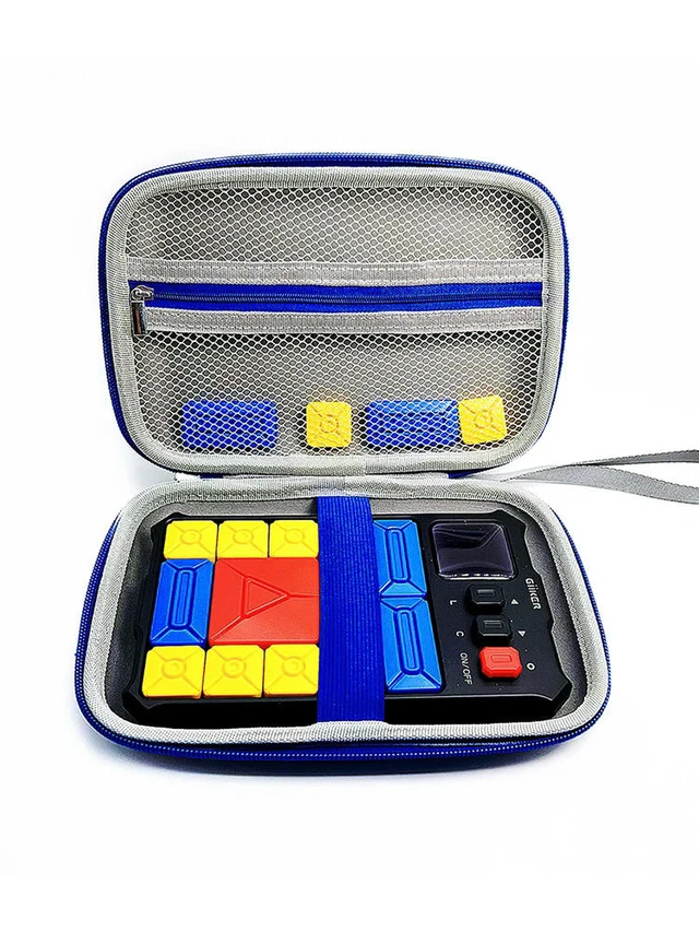 Alt view image 3 of 3 - Hard Carrying Case Anti Scratch Protective Travel Case with Mesh Pocket Zipper Carrying Bag for GiiKER Super Slide Brain Games