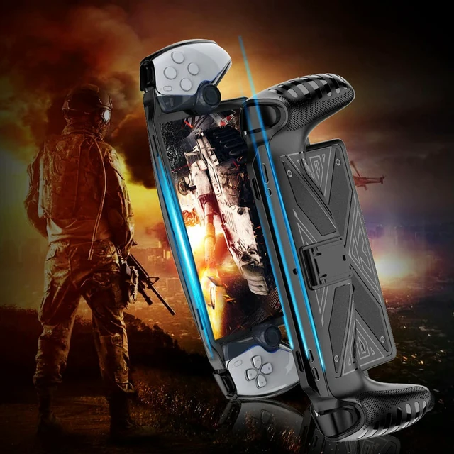 Alt view image 2 of 3 - Protective Case Cover Shockproof Game Machine Grip Shell Case Anti-Scratch Game Console Protective Cover for Portal