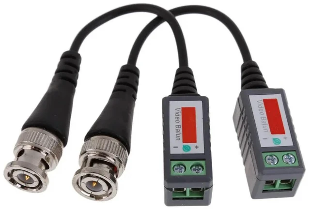 Main image of 10x CCTV Camera Passive Video Balun BNC Connector Coaxial Cable
